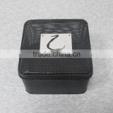 Square jewelry box metal tin empty tin cans for jewelry box