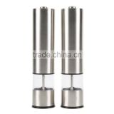 automatic stainless steel Battery Operated Salt or Pepper Mill and Grinder