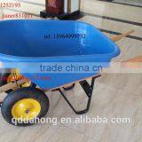120L Heavy Duty Garden Wheelbarrow With Big Poly TrayWH8802 thumbnail-3