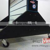 Flooring Portable Metal Supermarket Display Stand Slatwall Display thumbnail-4