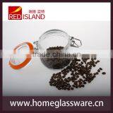 Wholesale 500ml Clear Flip Lid Food Storage Jar With Swing Top thumbnail-3