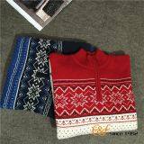 Zipper Half Turtleneck Sweater With Snowflake Pattern thumbnail-5