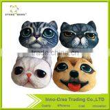 3D Animal Head Cats and Dogs Cotton Throw Cushion for Home Office Car thumbnail-1