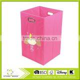 Folding Laundry Bin, Light Pink Butterfly thumbnail-3