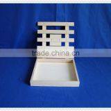 Food Grade Cheap Unfinished Natural Wooden Gift Packing Box for Duc D'o Chocolate thumbnail-2