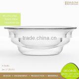 Microwave Oven Glass Insulated Double Wall Vessel Bowl thumbnail-3