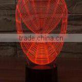 Arcylic 3D effect spider man shape decorative led night light