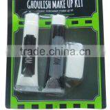 Halloween party eco-friendly ghost makeup kit with fake skin