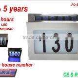 Solar House Number Plate Light With Ce&RoHS