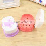 New Design Product Plastic Cartoon Soap Box Bathroom Soap Box Soap Dish Plastic thumbnail-1