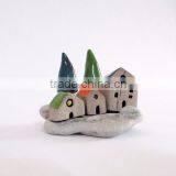 Clay Sculpture Art and Collectibles , Ceramic Artwork Contemporary Art Christmas Village thumbnail-1