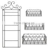 Bathroom Shower Shampoo Rack /shelf With Single Towel Bar thumbnail-3