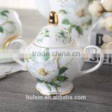 Set of 15pcs Bone China Flowers Design Coffee Set thumbnail-2