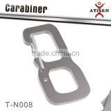 Camping Hiking 8-Shaped Carabiner Clip Hook Keyring Security Keychain With Strong Split Ring thumbnail-1