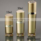 Empty Acrylic Bottle Gold Color Cosmetic Lotion Container With Pump thumbnail-1