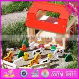 2017 Hot Sale Funny Children Wooden Toy Farm Animals W06A156-S thumbnail-4