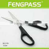 S2-1179 6-3/4" 2CR13 Stainless Steel ABS Plastic Handle Stationery Scissors / Office Scissors thumbnail-2