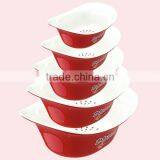 Five-piece Fashion Plastic Fruit Dish