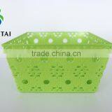 2016 New Style Plastic pp Square Fruit Basket With Sunflower thumbnail-4