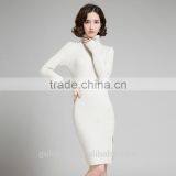 Clothing Factory 2016 Winter Latest Pullover Long Knitted Dress Sweater Designs for Women thumbnail-3