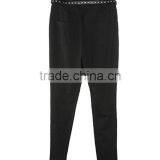 High Quality Polyester Spandex Slim Style Office Lady Color Combination High Quality Direct Factory Bermuda Pants thumbnail-4