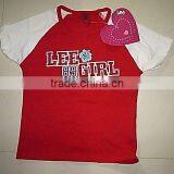 2012 Fashion Design Cute Printed Girls Cotton T-shirt thumbnail-1