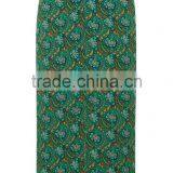 New Arrival Customized 95% Rayon 5% Spandex Floral Split Front Midi Skirts Green Split Floral Skirts thumbnail-3