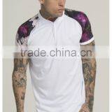 2016 Fashion Design Mens Baseball Jersey With Sublimation Printed Sleeves 100% Polyester Curved Hem 1/4 Zipper Baseball T Shirt thumbnail-4