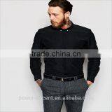 2016 Men's New Arrival Latest Formal Black tc Shirts thumbnail-1