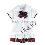 Girls Kids Children's Wear Navy Uniform Short Sleeve School Uniform Dress 16149 thumbnail-1