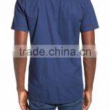 Dotted Daisy Print Royal Blue Custom Sublimation Men's Clothing Shirt Made in 2016 thumbnail-2