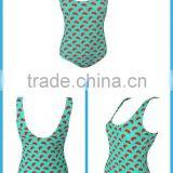 OEM Sublimation Printed One Piece Brazilian Women Swimwear thumbnail-5