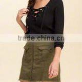 EY0872S Deep V-neck Ladies Long Sleeve Pullover Sweater thumbnail-6