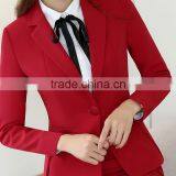 Ladies Hotel Uniform Design Skirt Suit Women 2017 Red Black thumbnail-6