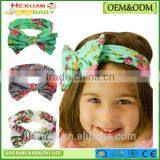 Kids Girls Bow Hairband Turban Knot Rabbit Ear Headband Cotton Headwear thumbnail-1