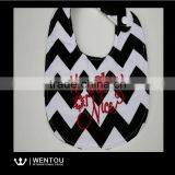 Wholesale Chevron Monogram Seersucker Bib thumbnail-4