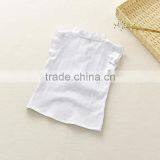 Wholesale Plain White Girl Sleeveless Shirt Little Girls Cute Blouse thumbnail-2