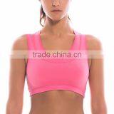Low MOQ Cheap Solid Color Polyester Lady Sexy Yoga Sports Bra With Hole thumbnail-1