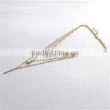 New Fashion Layered Necklace Gold Plated With Rectangle Starfish Pendants 41.5cm Long thumbnail-3