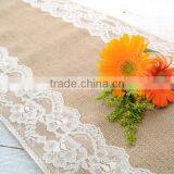 Lace and Burlap Table Runner,Laser Cut Felt Table Runner,Table Runner for Wedding Decoration thumbnail-4