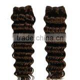 Hot Selling South American Wavy Hair Extension, Deep Wave Curly Weft Hair Extension From China thumbnail-1