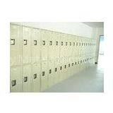 Two Tier 304 Stainless Steel Lockers 1 Door Clothes / Office File Wardrobe thumbnail-1
