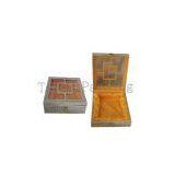 Traditional Chinses Style Grey Square MDF Wine Box thumbnail-1