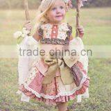 Summer 2017 Remake Cute Baby Girls Dress Multicolors Splicing Floral Clothing thumbnail-5