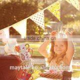 Durable 100% Cotton Fabric Flag Bunting Banner Wedding, Birthday, Party Decoration thumbnail-4