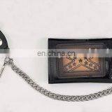 HMB-725I MOTORCYCLE LEATHER TRIFOLD WALLET BIKER STYLE thumbnail-1