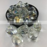 Diamond nuggets fire glass
