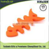 Custom Design Soft PVC Fish Bone Shape Wire Holder Clip thumbnail-4