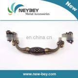 Antique Brass Wooden Jewelry Box Handle BD101 in 100mm thumbnail-1