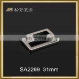 Fashion Rectangle Metal Slider Buckle Silver Color Zinc Alloy Adjustable Blet Buckle For Strap Usage thumbnail-3